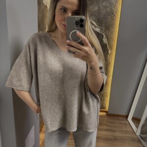 Kreminės spalvos palaidinė Teo