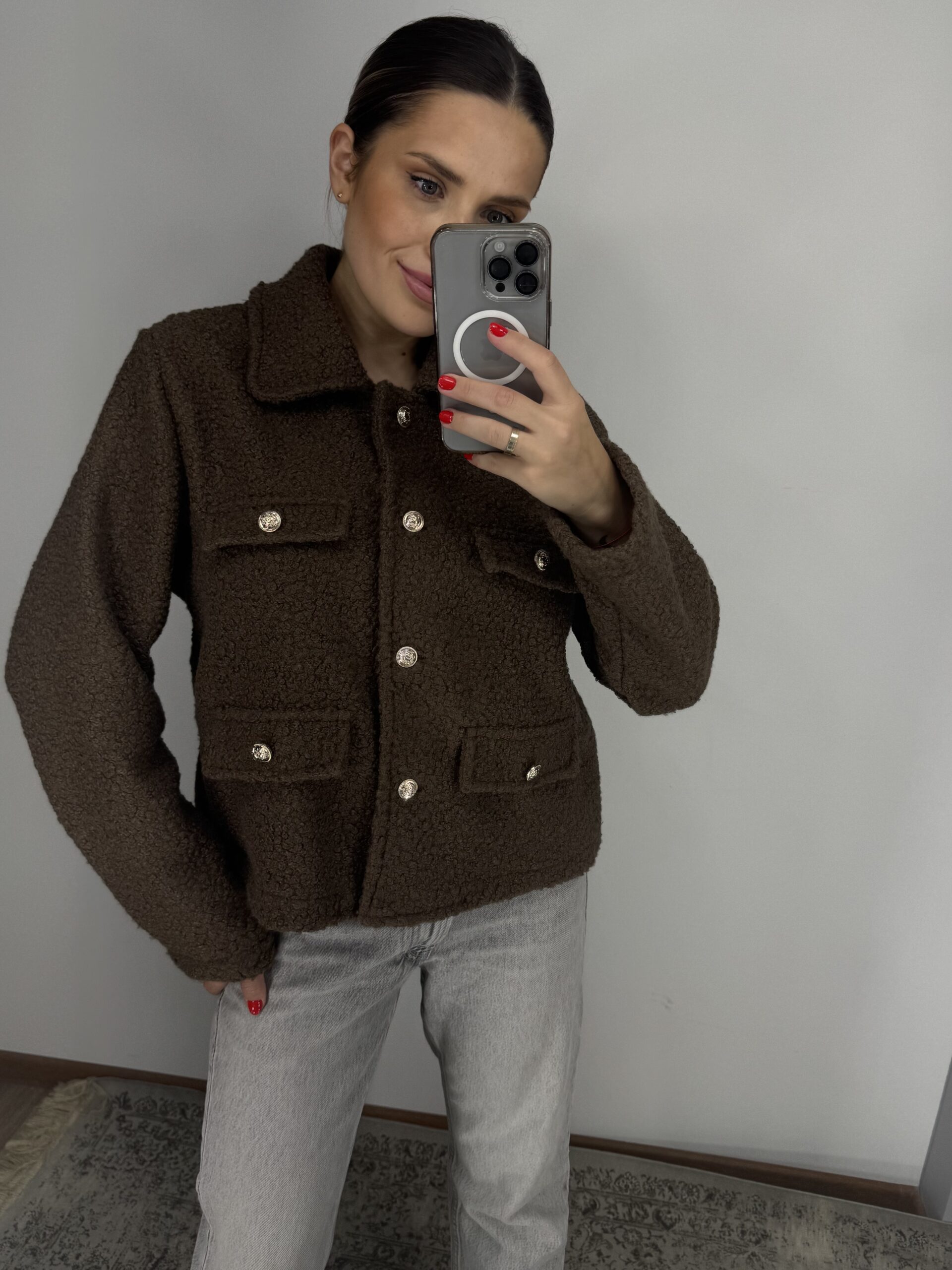 Teddy šokoladinis švarkelis