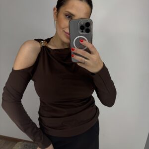 Rudos spalvos palaidinė Lunora