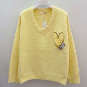 Geltonas megztinis Heart