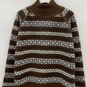 Rudos spalvos megztinis