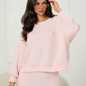 Baby pink spalvos džemperis