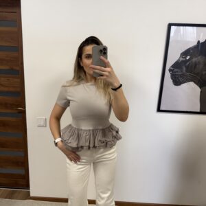 Moca spalvos Vanessa Scott palaidinė