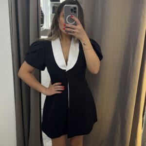 Juoda balta suknelė
