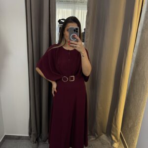 Bordo spalvos imperial suknelė